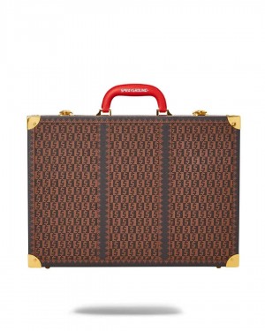 Sprayground Bag MONEY CHECK BRIEFCASE Brown | TORIM7149