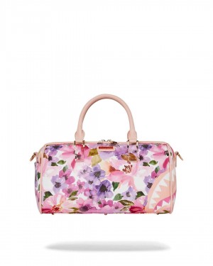 Sprayground Bag PAINTED FLORAL SHARK MINI DUFFLE Pink | ZGXQM0182