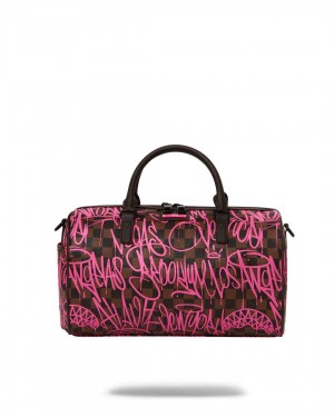 Sprayground Bag SHARKS IN NEW YORK MINI DUFFLE Fuchsia | EXNCY0613