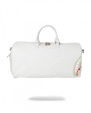 Sprayground Bag SHARKS IN PARIS MEAN & CLEAN DUFFLE White | JQPOU8094