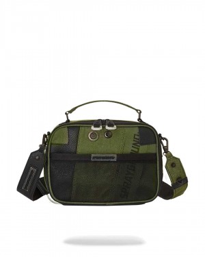 Sprayground Bag SPECIAL OPS MACH 10 BRICK MESSENGER BAG Dark Red Green | AUJPH4826