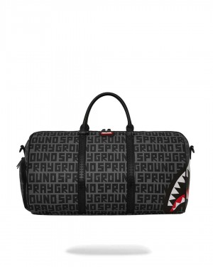 Sprayground Bag SPLIT INFINITY CHECK LARGE DUFFLE Grey | ZSHCI8319