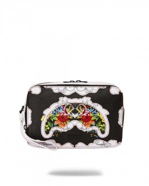 Sprayground Bag THE FLORAL CUT TOILETRY BAG Black | LMWDK3095