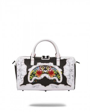 Sprayground Bag THE FLORAL CUT MINI DUFFLE White | VXGCR4570