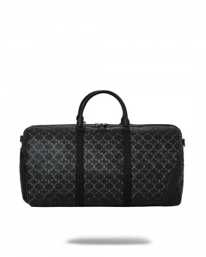 Sprayground Bag TRIPPY MONOGRAM DUFFLE Black | QKMZA5379