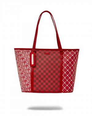 Sprayground Bag TRI SPLIT TOTE Red | BIXSM9312