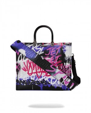 Sprayground Bag VANDAL COUTURE TOTE Purple | JRCXS9235