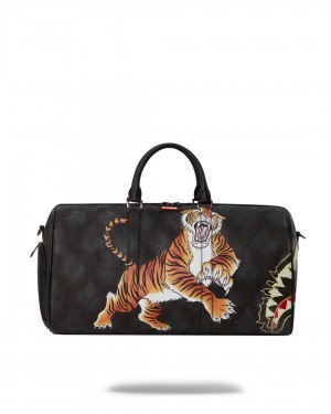 Sprayground Bag YEAR OF THE TIGER DUFFLE Black | EJZPF2176