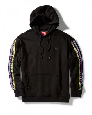 Sprayground Hoodie AI TRIBAL NEON - ELECTRIC NEON HOODIE Black | OMEGI2063