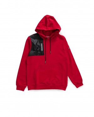 Sprayground Hoodie DE LATO POCKET Red | UHJKZ6459