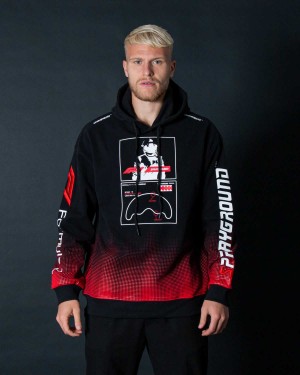 Sprayground Hoodie FORMULA 1 SHARK TRACK HOODY Black | ALFMW4682