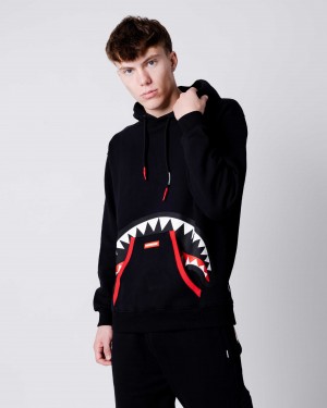 Sprayground Hoodie HIDDEN SHARK Black | LSCAI9610