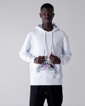 Sprayground Hoodie SPLATS HOODIE Black White | XQDEO4062