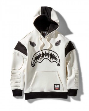 Sprayground Hoodie STAR WARS STORM TROOPER SHARK HOODIE White | NBVIK9270