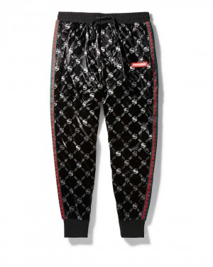 Sprayground Joggers SG LOGO-VSM GLOSSY JOGGERS Black | WZIVR9632