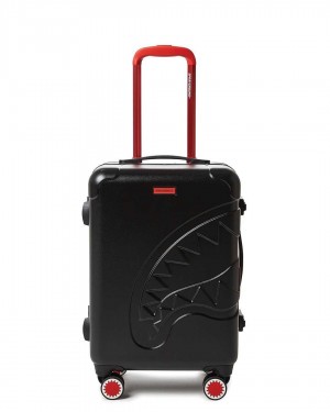 Sprayground Luggage MOLDED SHARK MOUTH CARRY-ON LUGGAGE Black / Black | VBTUH8572