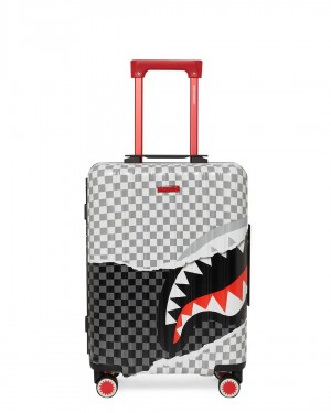 Sprayground Luggage TEAR IT UP HARDSHELL CARRYON Grey | JDCAB9607