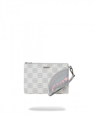 Sprayground Pochette Ai STUNNA CROSS-OVER POCHETTE Cream / Grey | ZCGAE9420