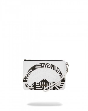 Sprayground Pochette Ai TRIBAL COURTURE CROSSOVER POCHETTE White | MAFQD6341