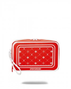 Sprayground Pochette BANDANA TOILETRY Red | LKPRQ7256