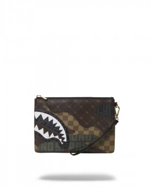 Sprayground Pochette BRANDED POUCHETTE Camo Brown | MTQZF0719