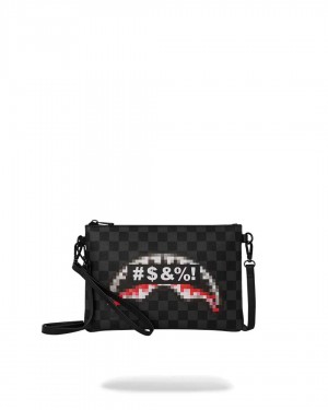 Sprayground Pochette CENSORED POCHETTE Black | BUCGS6491