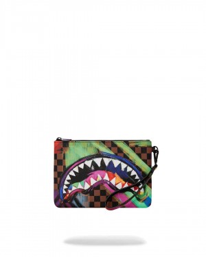 Sprayground Pochette SHARKS IN PAINT CROSS OVER POCHETTE Red | BHPTO9175