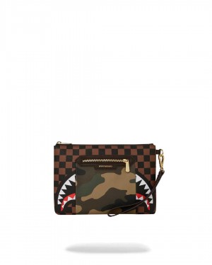 Sprayground Pochette SIP ACCENT CROSS-OVER POCHETTE Camo / Green | NGSWH4712