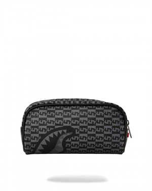 Sprayground Pochette SPLIT INFINITY CHECK POUCH Grey | ACZSI9685