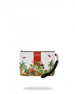 Sprayground Pochette TREE TOPS CROSS-OVER POCHETTE White | GYERO2734