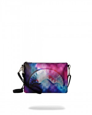 Sprayground Pochette TYE CHECK POCHETTE Purple | HMGKL5926