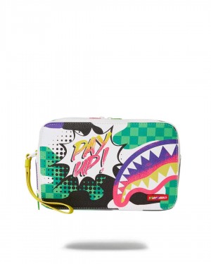 Sprayground Pochette WTF TOILETRY Green | VODQR8463