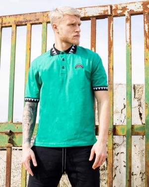 Sprayground Polo shirt SPRAY POLO Green | LHFTA0349