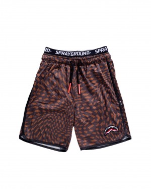 Sprayground Swimsuit TRIPPY HENNY SWIM SHORTS Brown | QIYMA4360