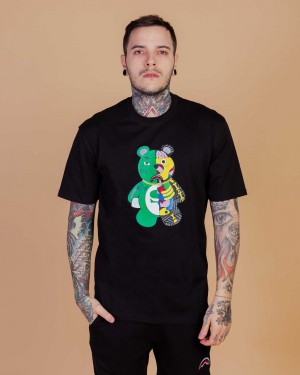 Sprayground T-shirt ANATOMY BEAR Black | ZMYBQ2458