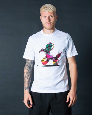 Sprayground T-shirt DOG JOKER White | RAZTN6298