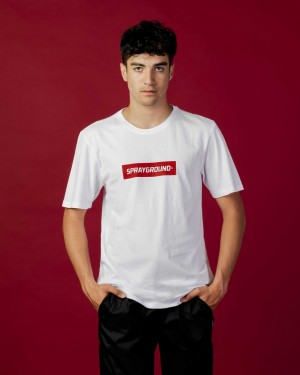 Sprayground T-shirt DOUBLE LOGO White | WZLCI0376