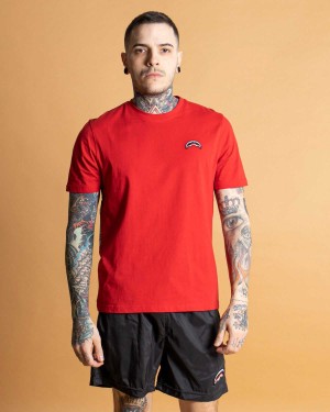 Sprayground T-shirt JAPAN WAVE Red | LWGXK5291