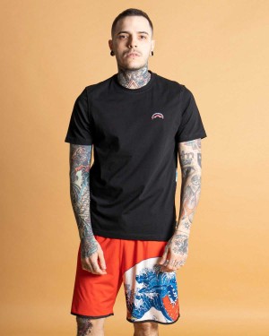 Sprayground T-shirt JAPAN WAVE Black | ETNLI3965