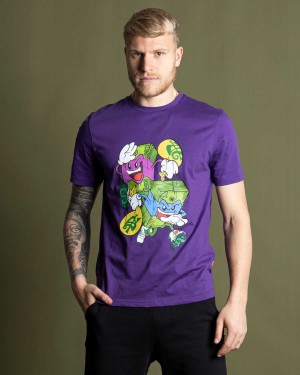 Sprayground T-shirt PIRATE MONEY Purple | LYPXJ1580