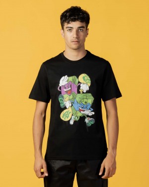 Sprayground T-shirt PIRATE MONEY Black | OTNZY1504