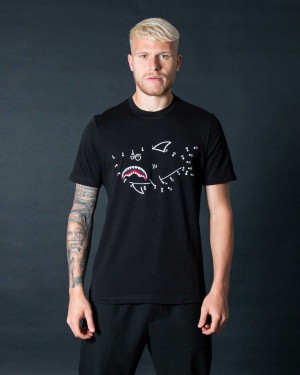 Sprayground T-shirt SEARCH THE POINT Black | RKIYH4387