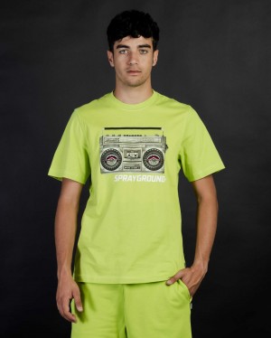 Sprayground T-shirt STAMPA STEREO Green | HXCUS8917