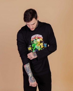 Sprayground T-shirt THE FIGHT Black | STPNI1235