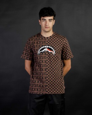 Sprayground T-shirt - Brown | CZXOH6042