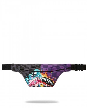 Sprayground Waist bag CRAZY EYES CROSSBODY Purple | AWBPH8541