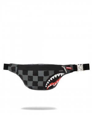 Sprayground Waist bag SHARKS IN PARIS GRAY PAINT CROSSBODY Grey | KSCBY9712