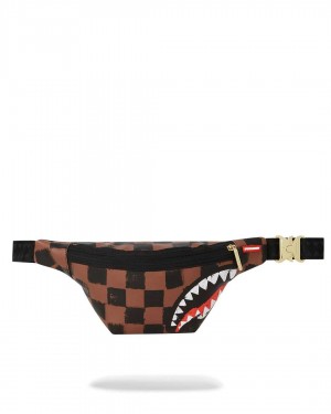 Sprayground Waist bag SHARKS IN PARIS PAINTED CROSSBODY Brown | IWEGV9128