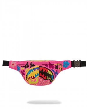 Sprayground Waist bag WILD FLORA SAVVY CROSSBODY Fuchsia | DJQCY9148