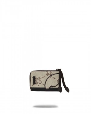 Sprayground Wallet DOUBLE MONEY WALLET Beige | CFQGT9106